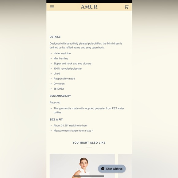 AMUR Mimi mini dress - Picture 4 of 8